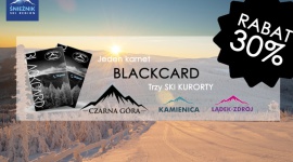 Promocja na jazdę w ośrodku Czarna Góra Resort Podróże, LIFESTYLE - Ruszyła przedsprzedaż karnetów narciarskich Blackcard na jazdę w ośrodku Czarna Góra Resort, Stacji Narciarskiej Kamienica i trasach w Lądku Zdroju. Jeszcze do 15 października - trwa przedsprzedaż promocyjnych karnetów z rabatem, dzięki czemu oszczędzić można nawet 140 zł.