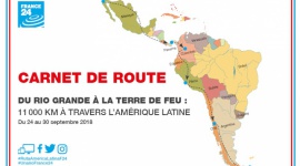Od Rio Grande do Ziemi Ognistej - France 24 Podróże, LIFESTYLE - Do niedzieli 30 września o godzinie 8:00 Od Rio Grande do Ziemi Ognistej. 11 000 kilometrów przez Amerykę Łacińską.